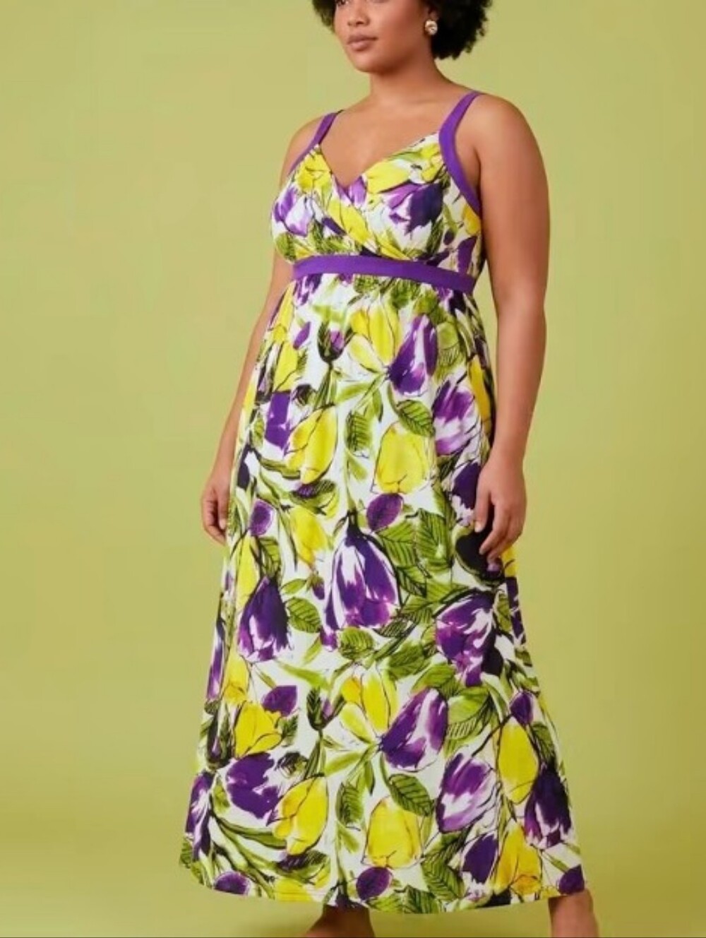 EC Lane Bryant Floral Maxi Dress